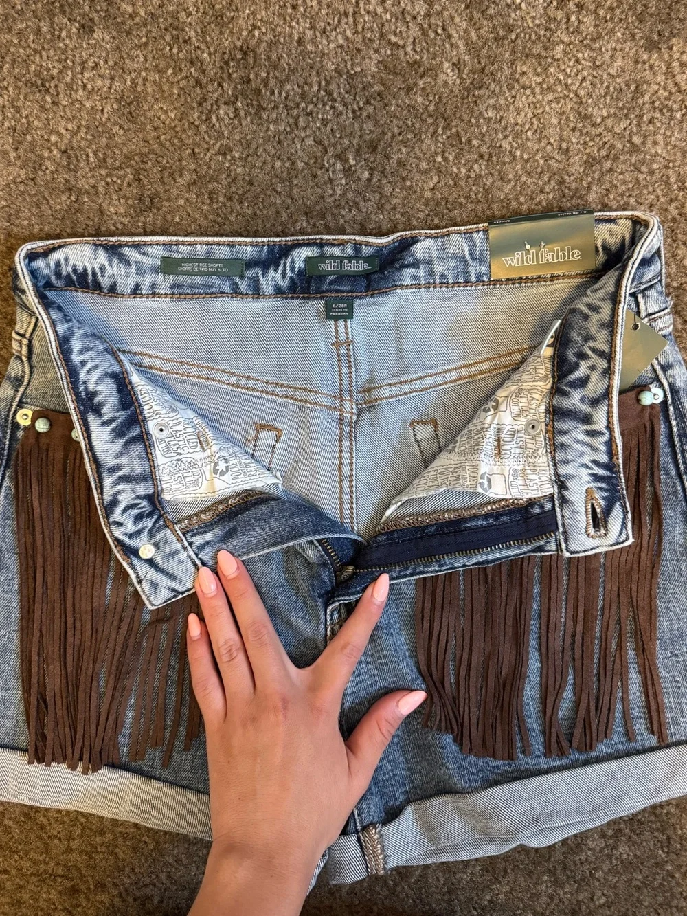 DIY Wild Fable Highest-Rise Denim Shorts Size 6